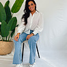 Sarah Glitter Blouse | White Sarah Glitter Blouse | White