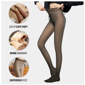 Zwarte fleece panty | Antiladder | Tiktok