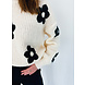 Denise Flower Sweater | White Denise Flower Sweater | White