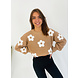 Denise Flower Sweater | Beige Denise Flower Sweater | Beige