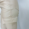 Cargo Pants Leatherlook | Beige Cargo Pants Leatherlook | Beige