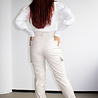 Cargo Pants Leatherlook | Beige Cargo Pants Leatherlook | Beige