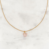 Necklace Rosequartz Stone