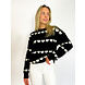 Heart Sweater | Black Heart Sweater | Black