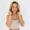Tracy Stripe Bandeau Top | Beige Tracy Stripe Bandeau Top | Beige