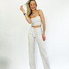 Tracy Stripe Bandeau Top | Beige Tracy Stripe Bandeau Top | Beige