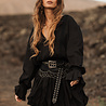 Nikita Ruffle Dress | Black Nikita Ruffle Dress | Black