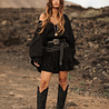 Nikita Ruffle Dress | Black Nikita Ruffle Dress | Black