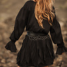 Nikita Ruffle Dress | Black Nikita Ruffle Dress | Black