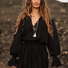 Nikita Ruffle Dress | Black Nikita Ruffle Dress | Black