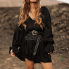 Nikita Ruffle Dress | Black Nikita Ruffle Dress | Black