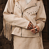 Rue Fringe Jacket Light Beige Rue Fringe Jacket Light Beige
