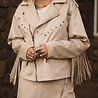 Rue Fringe Jacket Light Beige Rue Fringe Jacket Light Beige