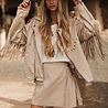 Rue Fringe Jacket Light Beige Rue Fringe Jacket Light Beige