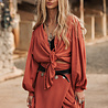 Ikat Blouse Terracotta Ikat Blouse Terracotta