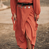 Ikat Wrap Skirt Terracotta Ikat Wrap Skirt Terracotta