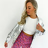 Metallic Jacket | Silver Metallic Jacket | Silver