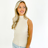 Evy Col Top Long | Beige Evy Col Top Long | Beige