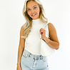 Evy Col Top Long | White Evy Col Top Long | White