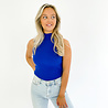 Evy Col Top Long | Blue Evy Col Top Long | Blue