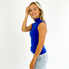 Evy Col Top Long | Blue Evy Col Top Long | Blue