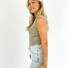 Evy Col Top Long | Taupe Evy Col Top Long | Taupe