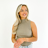 Evy Col Top Long | Taupe Evy Col Top Long | Taupe