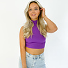 Evy Col Top Short | Violet Evy Col Top Short | Violet