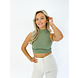 Evy Col Top Short | Army Green Evy Col Top Short | Army Green
