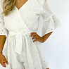 Broderie Playsuit | White Broderie Playsuit | White