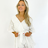 Broderie Playsuit | White Broderie Playsuit | White