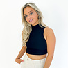 Evy Col Top Short | Black Evy Col Top Short | Black