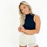 Evy Col Top Short | Black Evy Col Top Short | Black