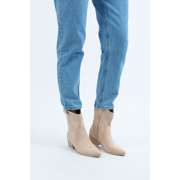 Cowboy Boots Low | Beige