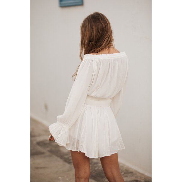 Liv Lace Skirt | White