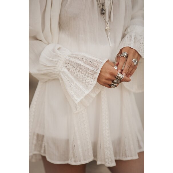 Liv Lace Skirt | White