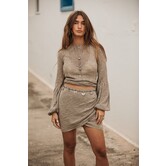 Lara Knitted Skirt | Tender Taupe