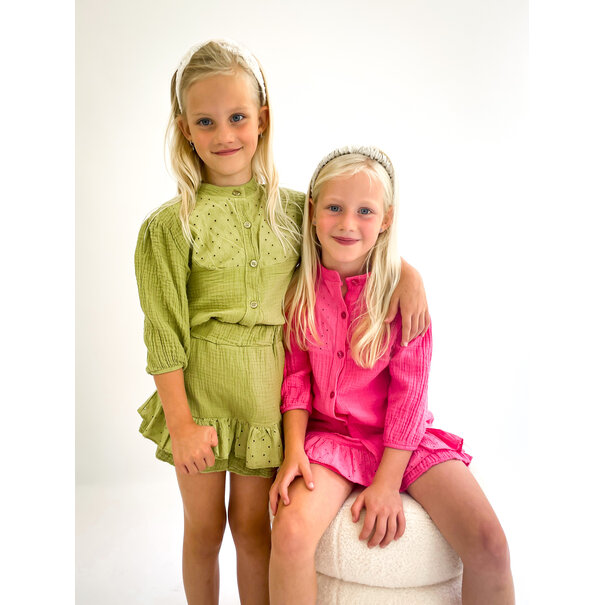 Isa Blouse Kids | Olive Green