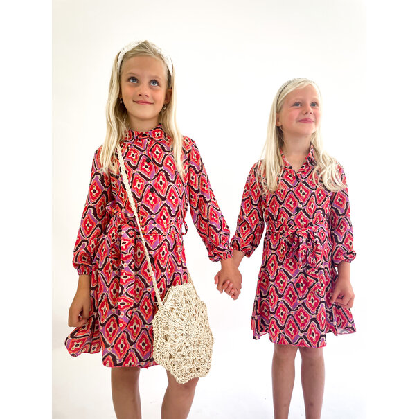 Nine Dress Kids | Red/Purple