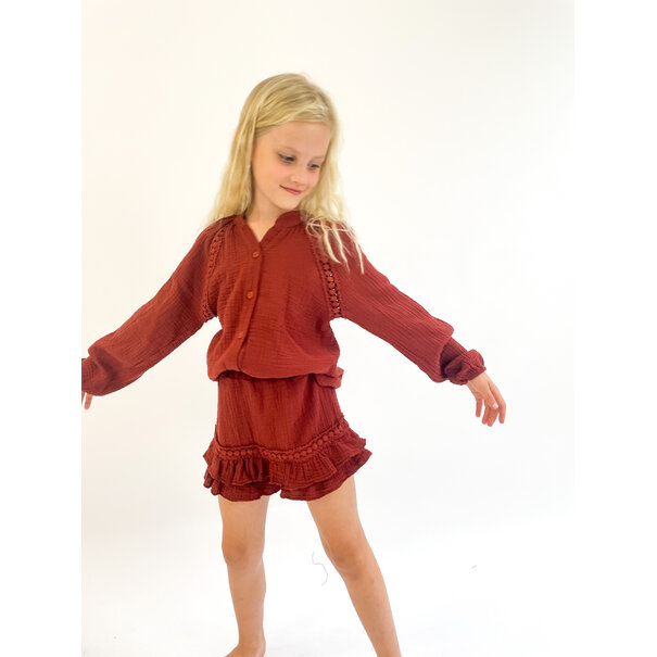 Liv Blouse Kids | Rust