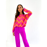 Nikki Sweater | Orange/ Pink