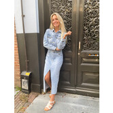 Stretchy Denim Dress | Long