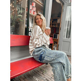 Pip Sweater | Beige/White