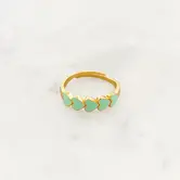 Mint Heart Ring