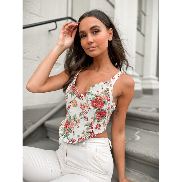 Flower Corset Top