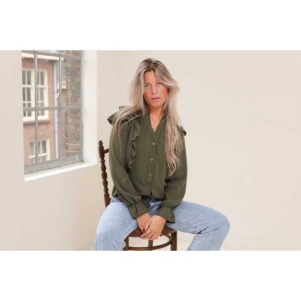 Merle Blouse |Khaki