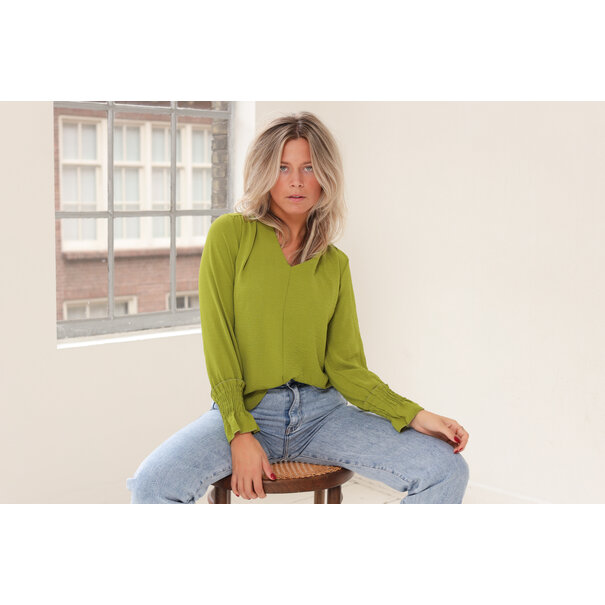 Noelle Blouse | Olive Green