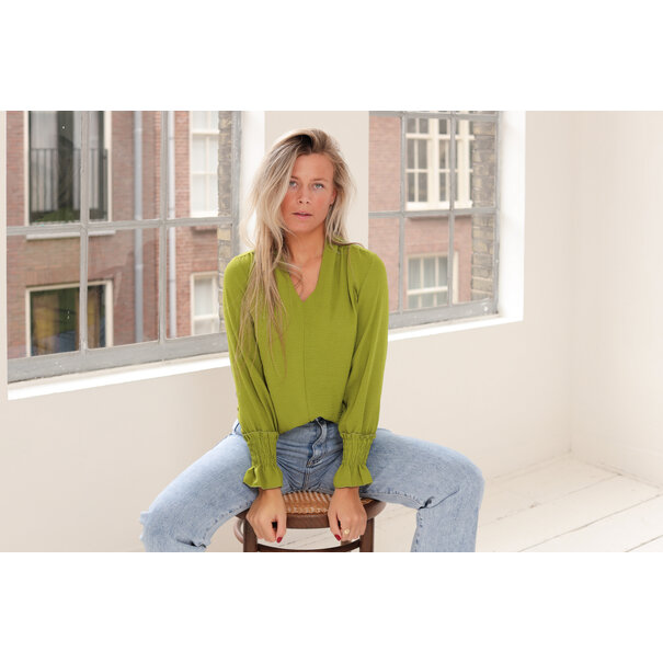 Noelle Blouse | Olive Green