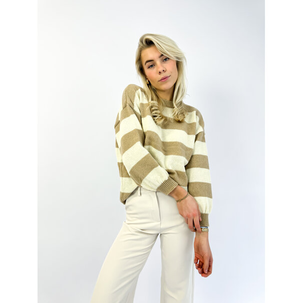 Ginny Trui | Beige/Wit