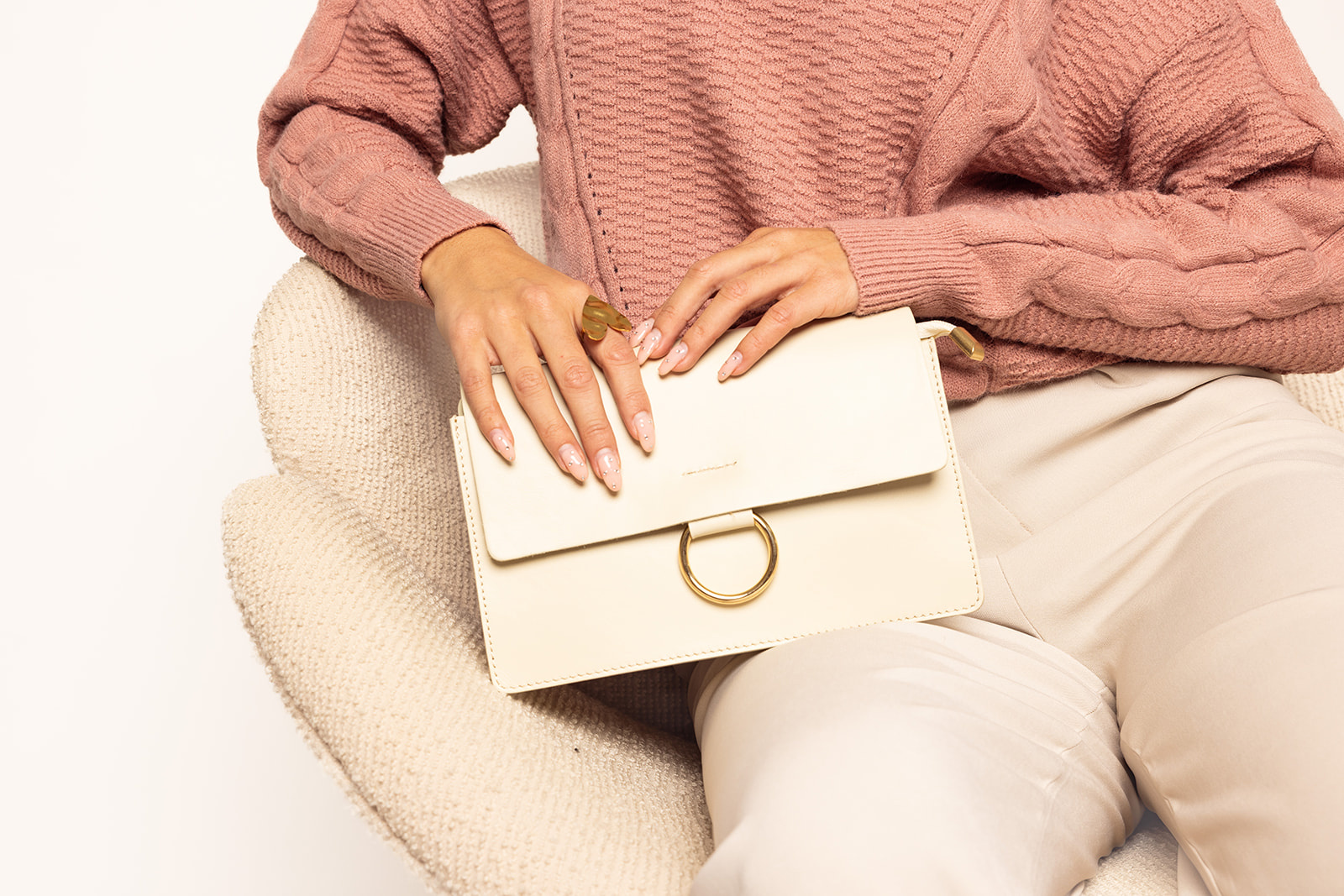 Chloe Tas Leer | Beige